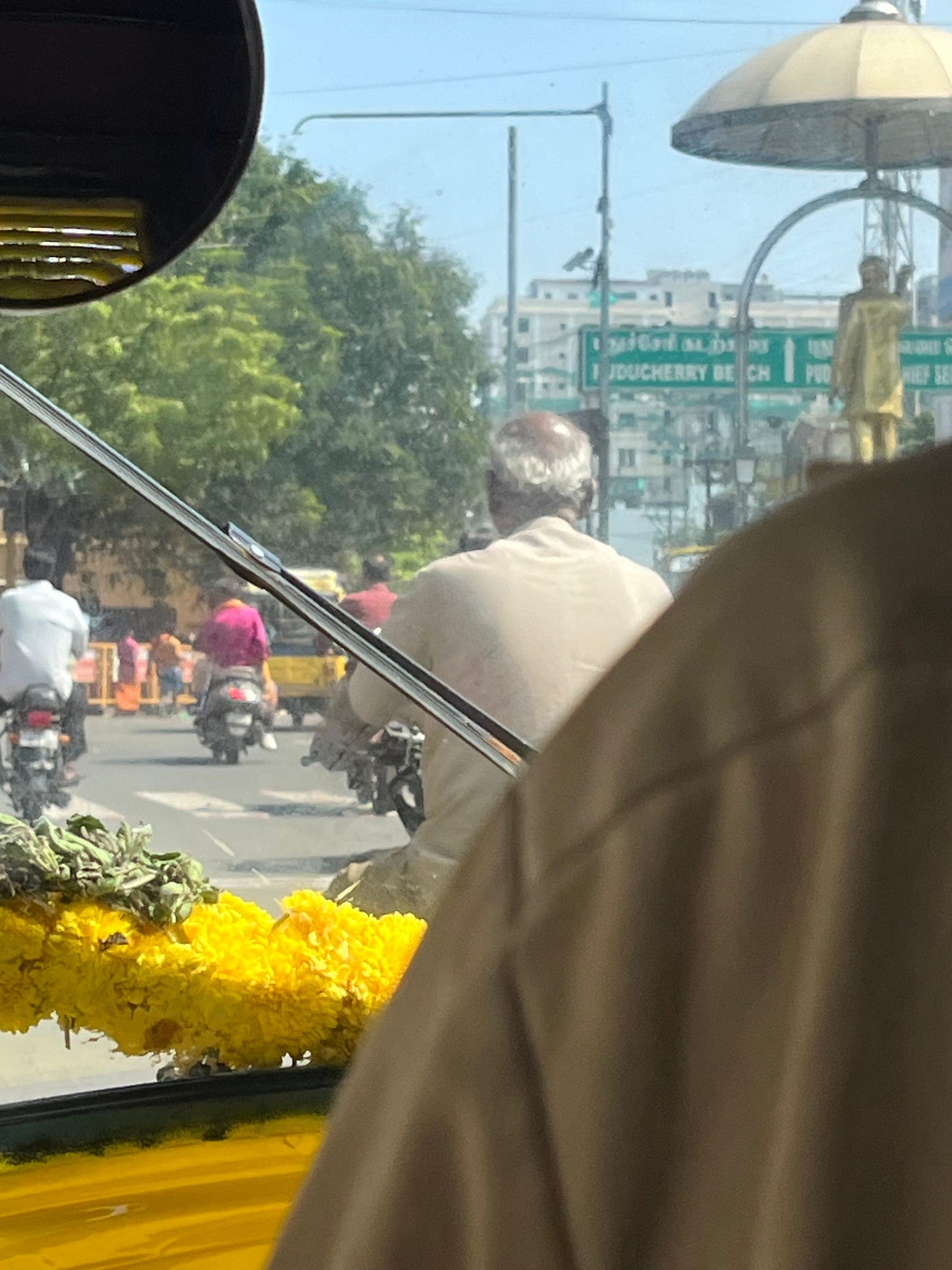 Arriving in Pondicherry
