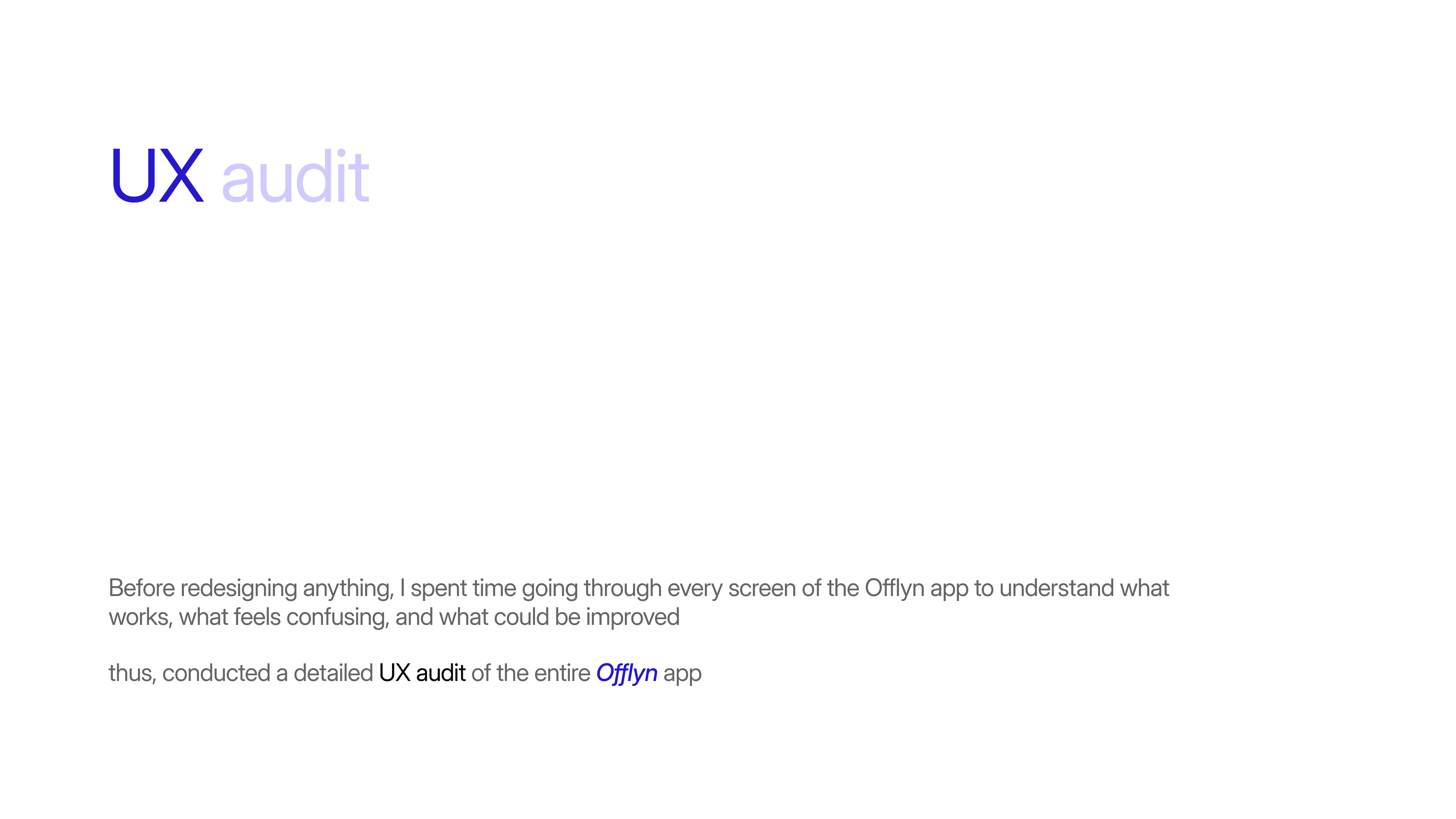 Offlyn Life case study