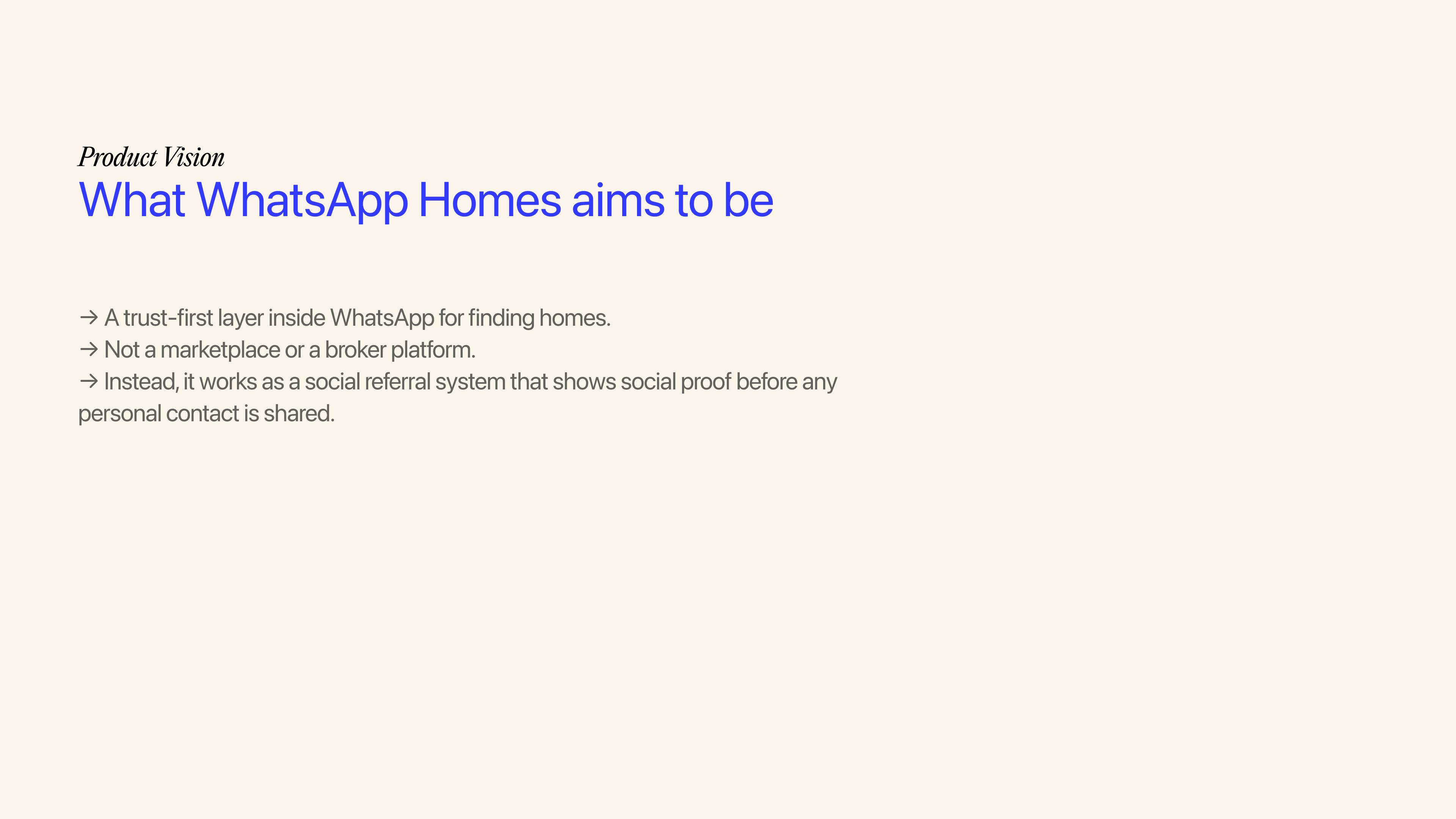 WhatsApp Find Flat & Flatmates case study