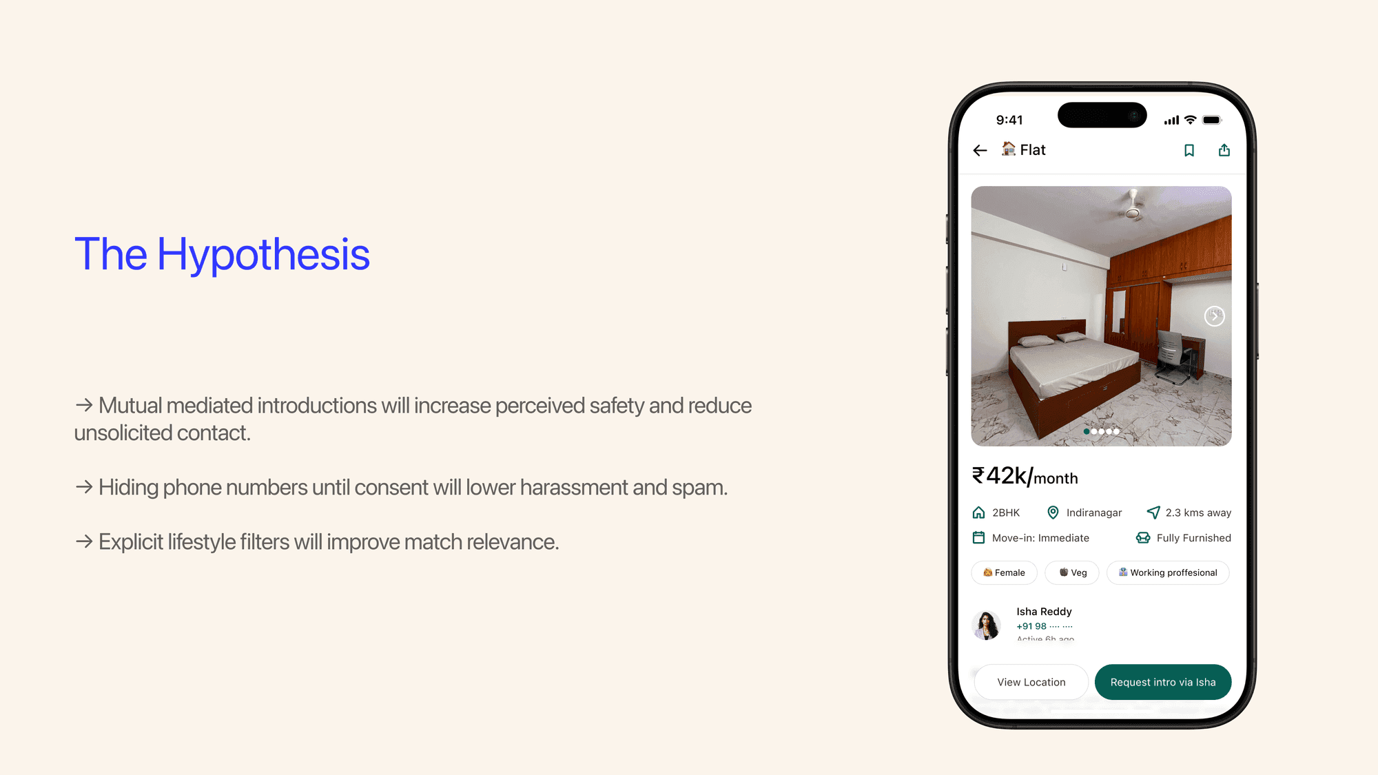 WhatsApp Find Flat & Flatmates case study
