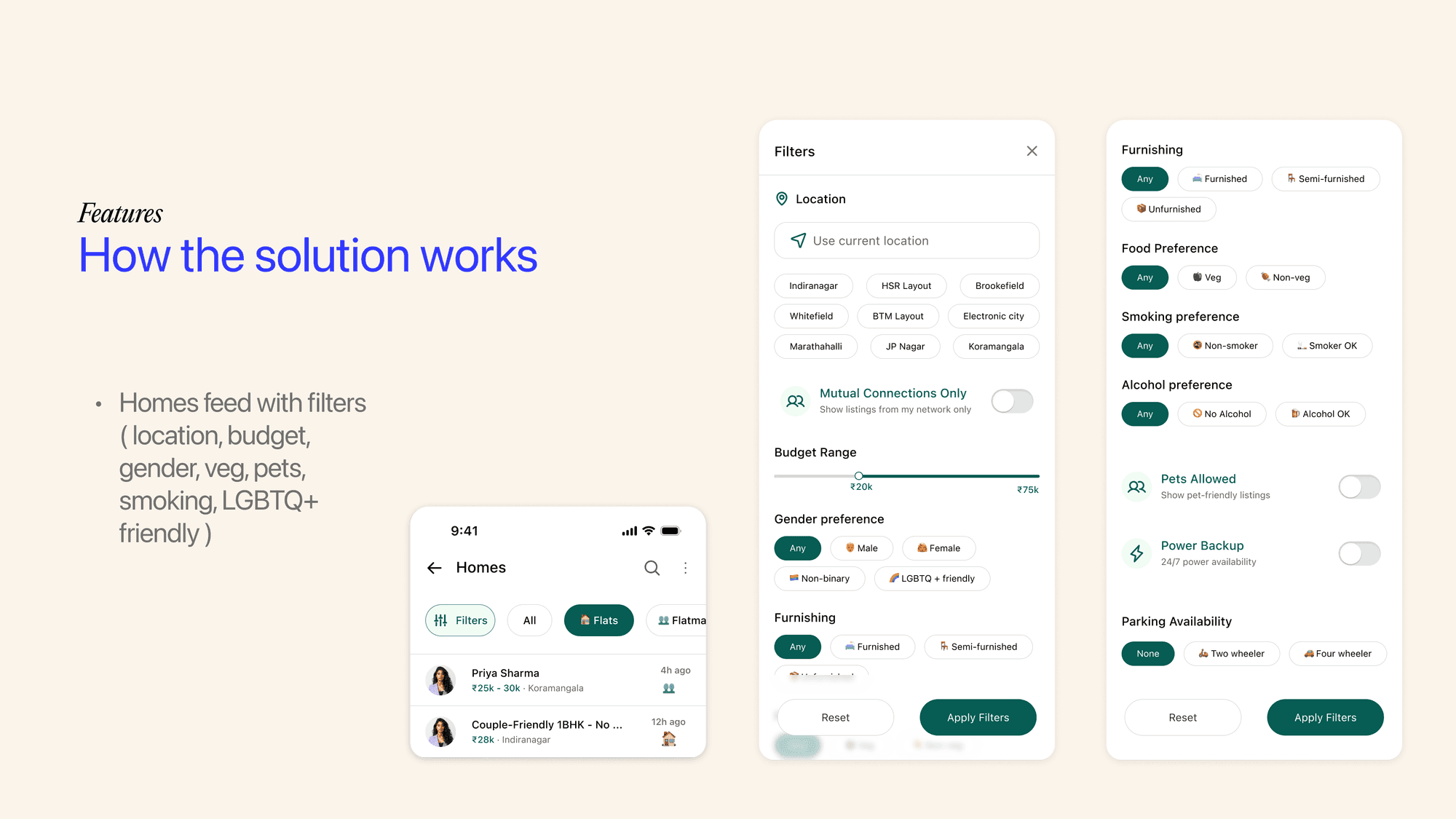 WhatsApp Find Flat & Flatmates case study