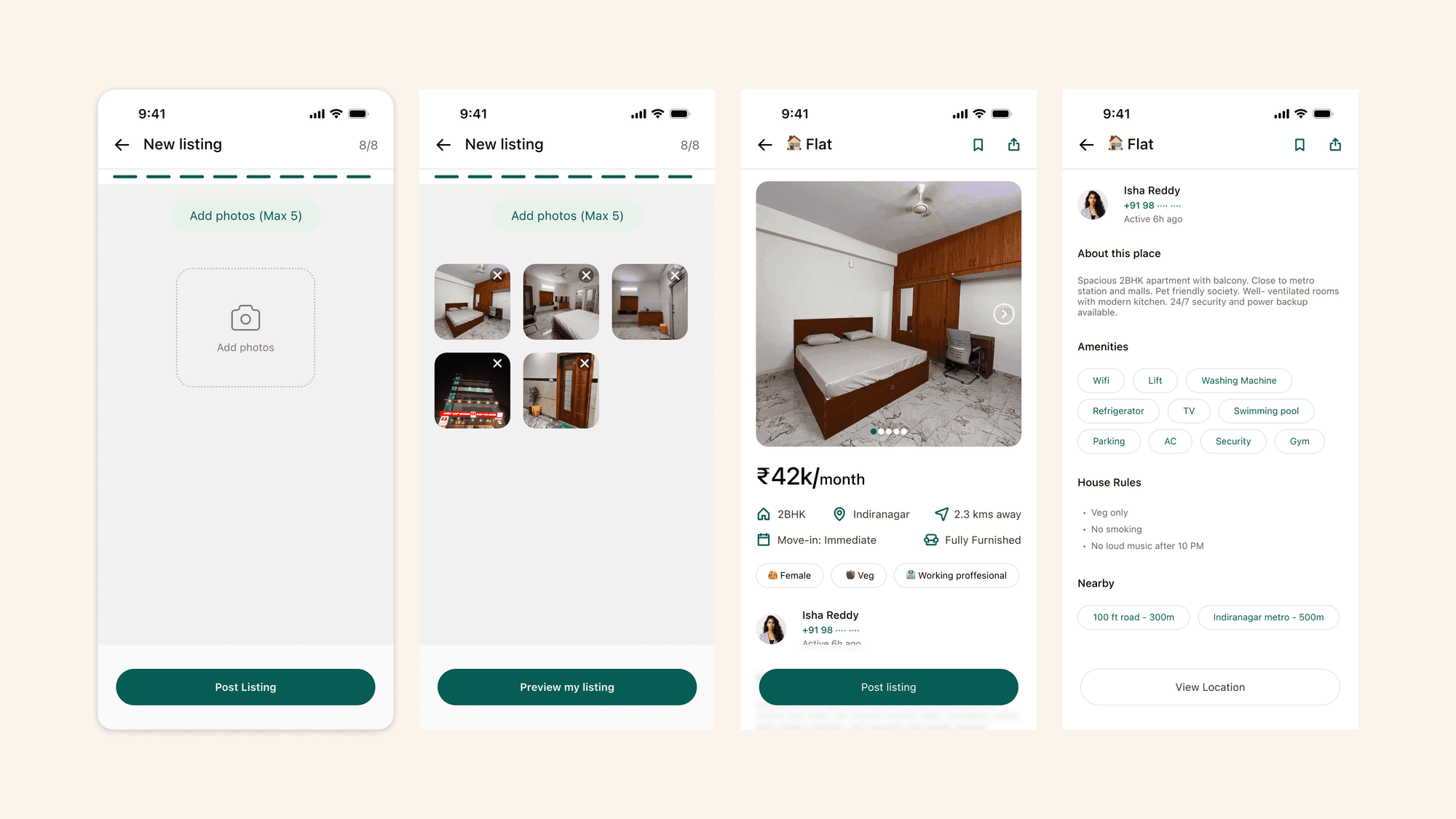 WhatsApp Find Flat & Flatmates case study