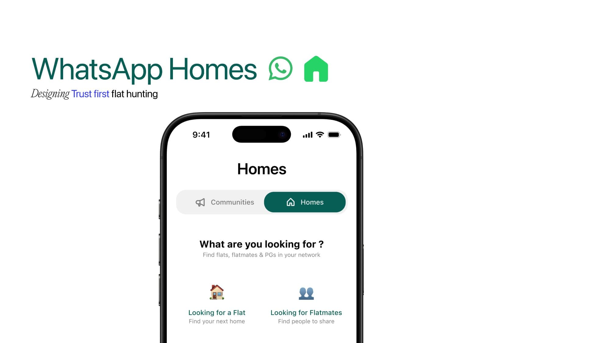 WhatsApp Find Flat & Flatmates